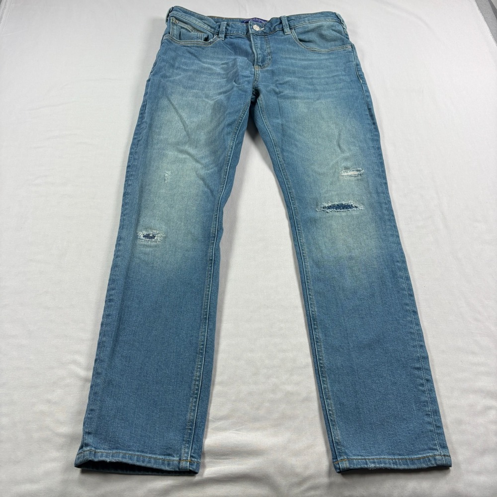 Scotch & Soda Jeans Mens 32x32 Blue Skim Skinny Fit Medium Wash Denim